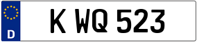 Trailer License Plate